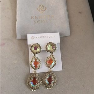 Kendra Scott Aria Gold Clip on Earrings